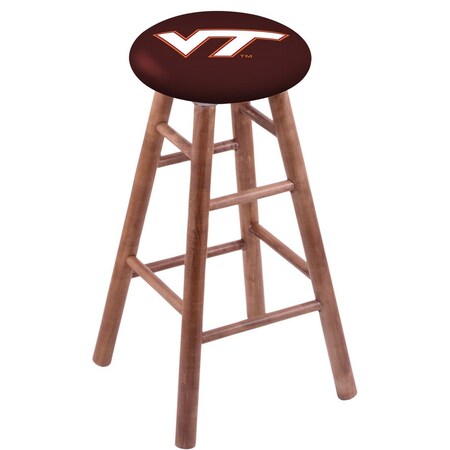 Holland Bar Stool Co Maple Bar Stool, Medium Finish, Virginia Tech Seat RC30MSMed